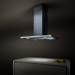 Elica Galaxy Island Chimney Cooker Hood Stainless Steel/White Glass